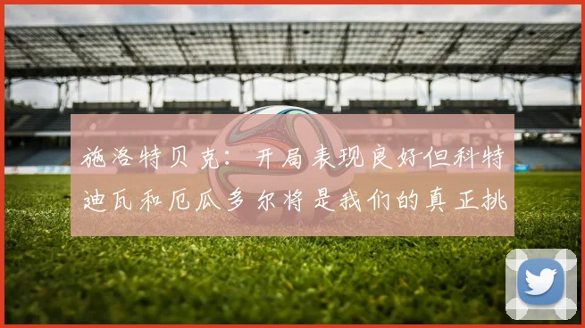 施洛特贝克：开局表现良好但科特迪瓦和厄瓜多尔将是我们的真正挑战